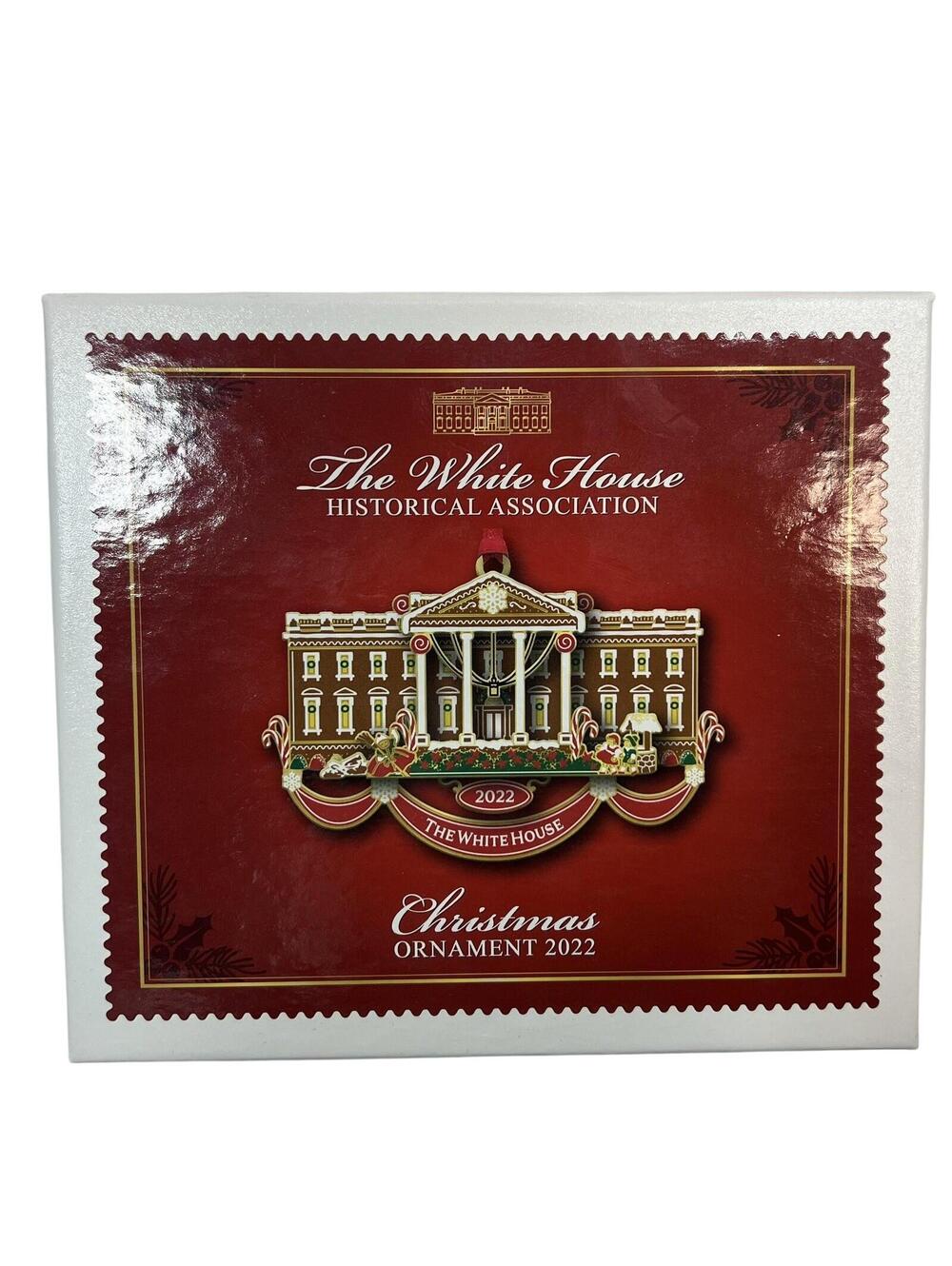 White House Historical Association Christmas Ornament 2022 Gingerbread W Box